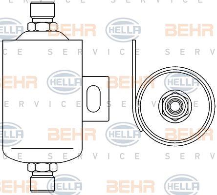 Behr-Hella 8FT 351 192-491 Dryer, air conditioner 8FT351192491