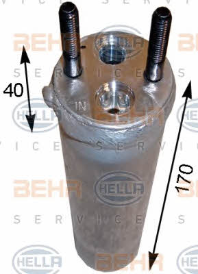 Behr-Hella 8FT 351 193-141 Dryer, air conditioner 8FT351193141