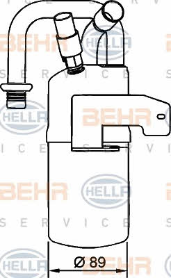 Behr-Hella 8FT 351 335-011 Dryer, air conditioner 8FT351335011