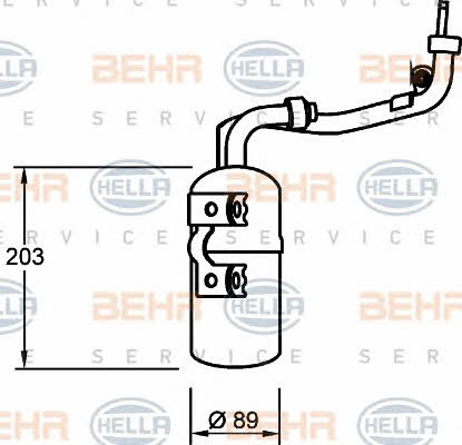Dryer, air conditioner Behr-Hella 8FT 351 335-061