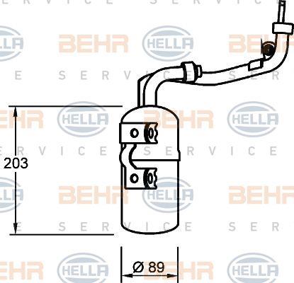 Behr-Hella 8FT 351 335-061 Dryer, air conditioner 8FT351335061