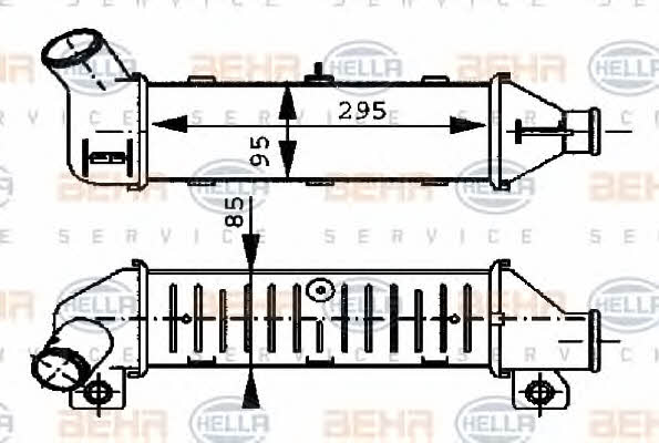 Behr-Hella 8ML 376 723-251 Intercooler, charger 8ML376723251