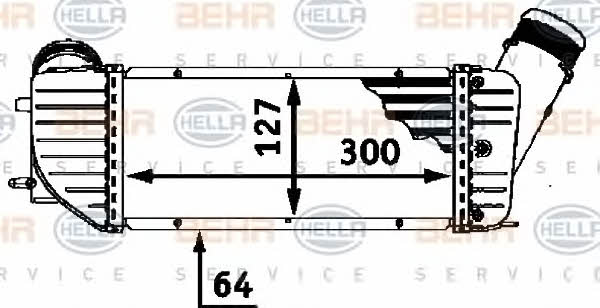 Behr-Hella 8ML 376 723-371 Intercooler, charger 8ML376723371