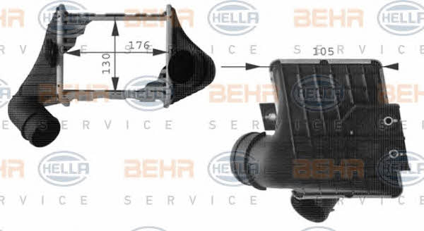 Behr-Hella 8ML 376 724-451 Intercooler, charger 8ML376724451
