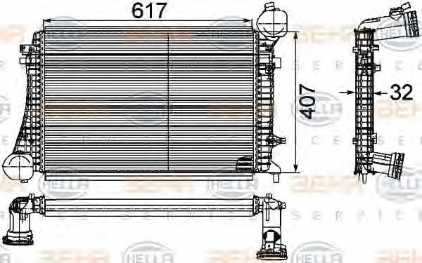 Behr-Hella 8ML 376 746-151 Intercooler, charger 8ML376746151