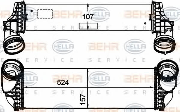 Behr-Hella 8ML 376 746-261 Intercooler, charger 8ML376746261