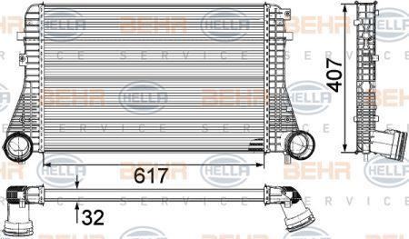 Behr-Hella 8ML 376 746-711 Intercooler, charger 8ML376746711