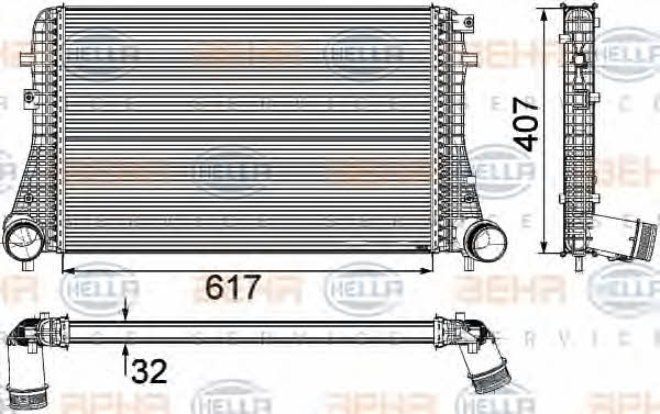 Behr-Hella 8ML 376 746-741 Intercooler, charger 8ML376746741