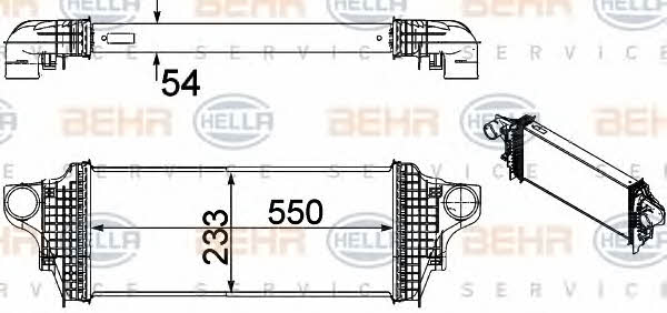 Behr-Hella 8ML 376 754-611 Intercooler, charger 8ML376754611