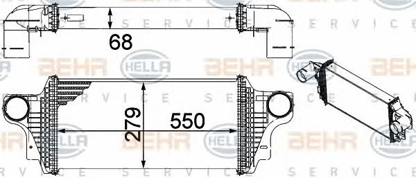 Behr-Hella 8ML 376 754-621 Intercooler, charger 8ML376754621