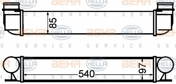 Behr-Hella 8ML 376 776-151 Intercooler, charger 8ML376776151