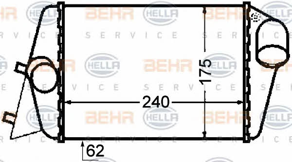 Behr-Hella 8ML 376 776-281 Intercooler, charger 8ML376776281