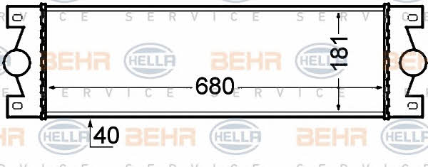 Behr-Hella 8ML 376 776-521 Intercooler, charger 8ML376776521