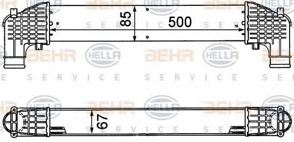 Behr-Hella 8ML 376 776-571 Intercooler, charger 8ML376776571