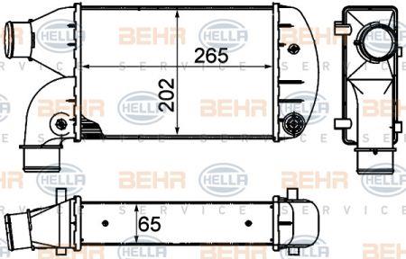Behr-Hella 8ML 376 899-001 Intercooler, charger 8ML376899001