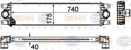 Behr-Hella 8ML 376 899-011 Intercooler, charger 8ML376899011