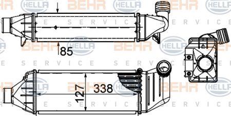 Behr-Hella 8ML 376 899-081 Intercooler, charger 8ML376899081