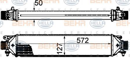 Behr-Hella 8ML 376 899-131 Intercooler, charger 8ML376899131