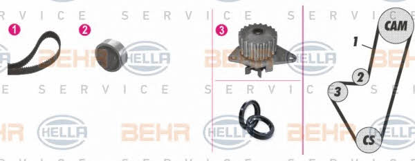  8MP 376 800-811 TIMING BELT KIT WITH WATER PUMP 8MP376800811