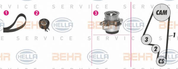 Behr-Hella 8MP 376 807-861 Water pump 8MP376807861