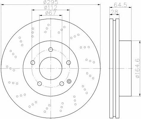 Hella-Pagid 8DD 355 114-391 Brake disc 8DD355114391