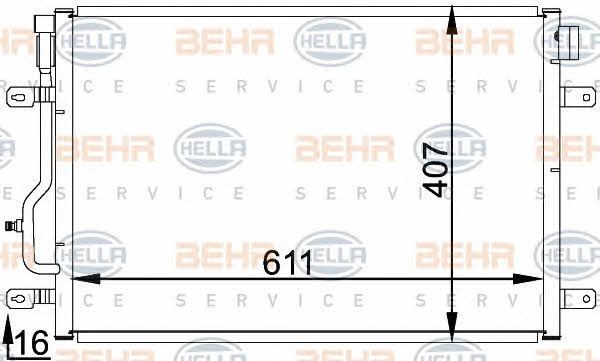 Behr-Hella 8FC 351 301-071 Cooler Module 8FC351301071