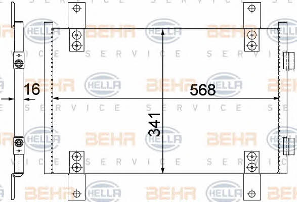 Behr-Hella 8FC 351 305-551 Cooler Module 8FC351305551