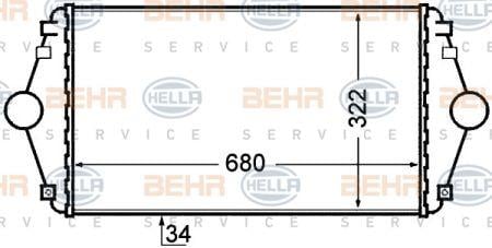 Behr-Hella 8ML 376 727-641 Intercooler, charger 8ML376727641