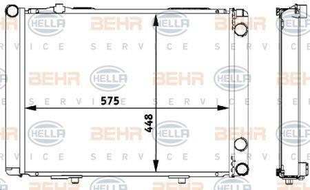 Behr-Hella 8MK 376 711-534 Radiator, engine cooling 8MK376711534