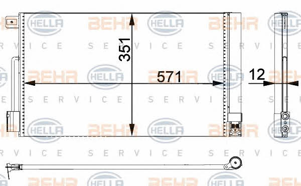 Behr-Hella 8FC 351 301-651 Cooler Module 8FC351301651