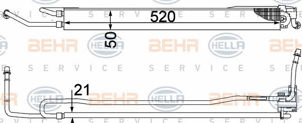 Behr-Hella 8MO 376 755-481 Oil cooler 8MO376755481