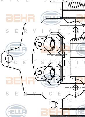 Behr-Hella 8MO 376 726-291 Oil cooler 8MO376726291