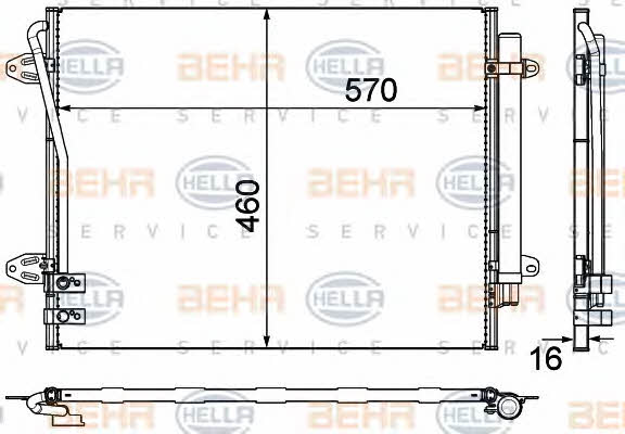 Behr-Hella 8FC 351 319-431 Cooler Module 8FC351319431