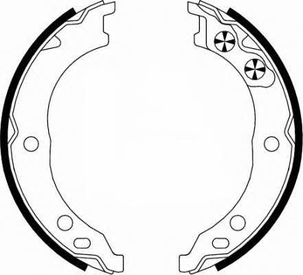 Hella-Pagid 8DA 355 050-671 Parking brake shoes 8DA355050671