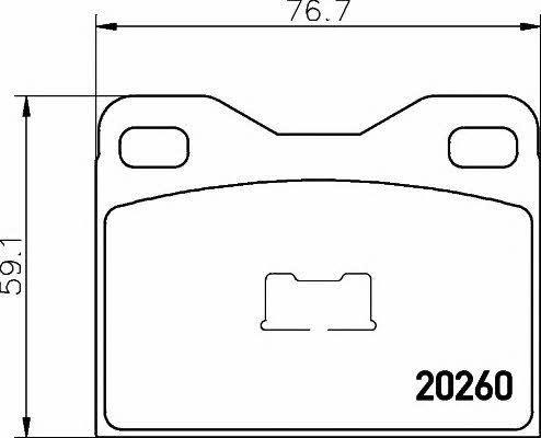 Hella-Pagid 8DB 355 017-401 Brake Pad Set, disc brake 8DB355017401