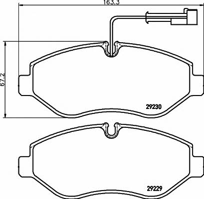 Hella-Pagid 8DB 355 005-611 Brake Pad Set, disc brake 8DB355005611