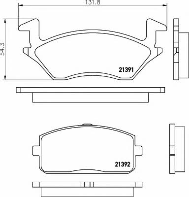 Hella-Pagid 8DB 355 005-811 Brake Pad Set, disc brake 8DB355005811