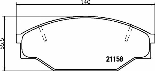 Hella-Pagid 8DB 355 006-121 Brake Pad Set, disc brake 8DB355006121