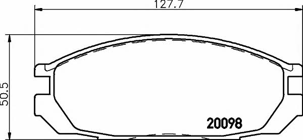 Hella-Pagid 8DB 355 006-251 Brake Pad Set, disc brake 8DB355006251