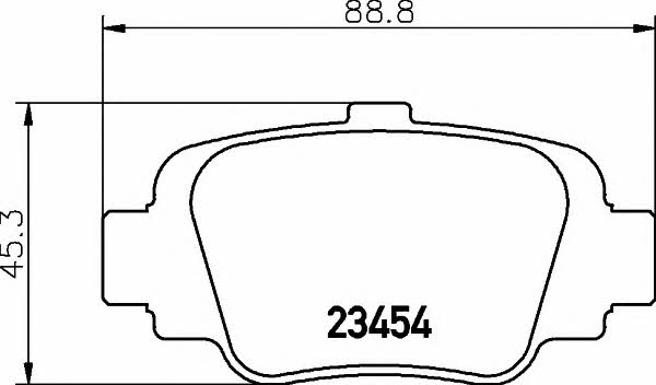 Hella-Pagid 8DB 355 011-551 Brake Pad Set, disc brake 8DB355011551