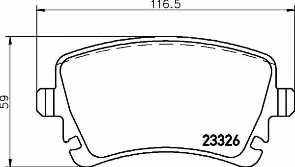 Hella-Pagid 8DB 355 011-641 Brake pad set 8DB355011641 8DB355011641 Hella-Pagid Brake pad set