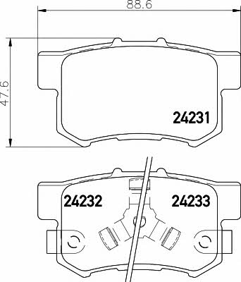 Hella-Pagid 8DB 355 012-061 Brake Pad Set, disc brake 8DB355012061