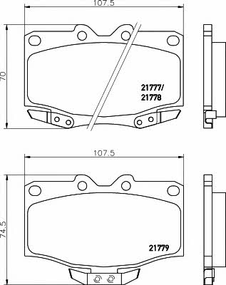 Hella-Pagid 8DB 355 016-801 Brake Pad Set, disc brake 8DB355016801