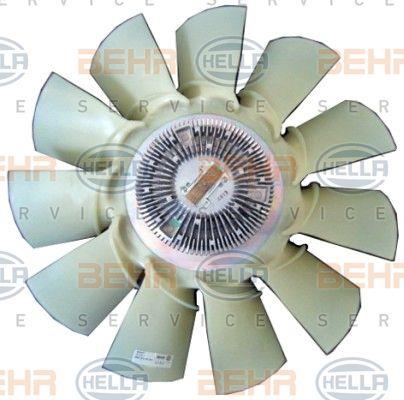 Behr-Hella 8MV 376 791-661 Hub, engine cooling fan wheel 8MV376791661