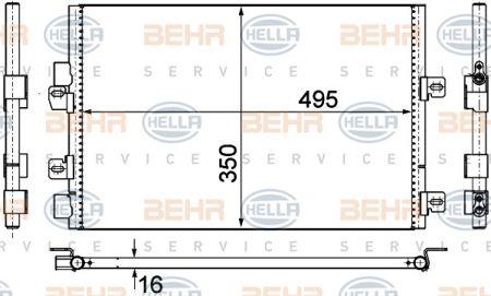 Behr-Hella 8FC 351 306-611 Cooler Module 8FC351306611