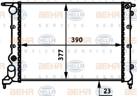 Behr-Hella 8MK 376 717-301 Radiator, engine cooling 8MK376717301