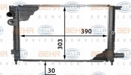 Behr-Hella 8MK 376 717-321 Radiator, engine cooling 8MK376717321