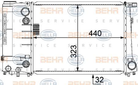 Behr-Hella 8MK 376 717-471 Radiator, engine cooling 8MK376717471