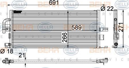 Behr-Hella 8MK 376 718-031 Radiator, engine cooling 8MK376718031
