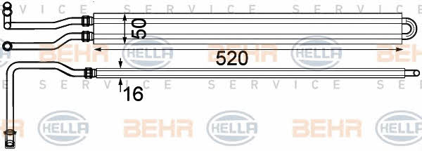 Behr-Hella 8MO 376 924-221 Oil cooler 8MO376924221